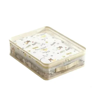 Fabric Storage Bags Transparent Waterproof Eco Friendly Clothing and Blanket Packaging Boxes, Bedroom Bedding Drawer Bags