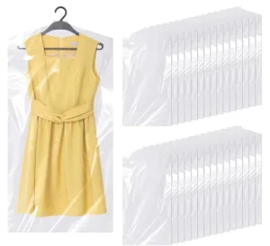 Factory Clear Plastic Dust Proof Clothes Covers Garments Dry Cleaner Bags for Closet Home Travel Storage Coats Jacket Dress