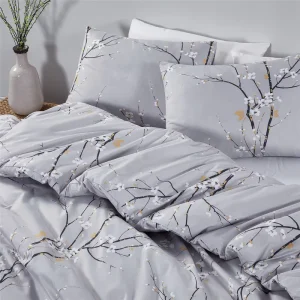 Factory Custom 3pcs Polyester Printed Duvet Cover Bedding Set