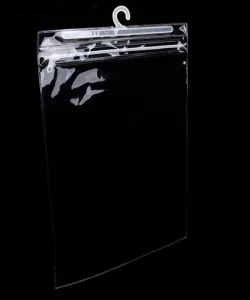 Factory Customization Garment Packaging Storage PVC Plastic Bags Household Multi Functional EVA Zipper Dustproof Hook Bags