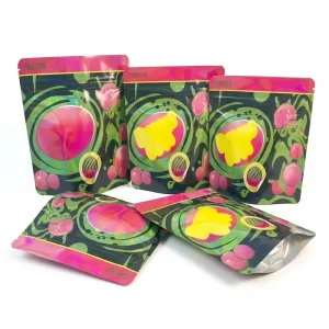 Factory Die Cut Heat Seal Sealable Cartridge Packaging Gold Foil Gloss Lamination Child Proof Edible Packing Mylar Bag