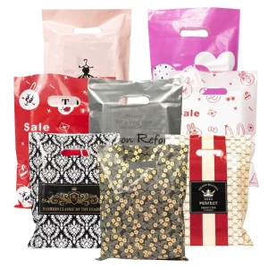 Factory Direct Custom Logo Quick Response Durable Die Cut Plastic Bag High Quality Die Cut Shopping Bag For Retail Supermarket
