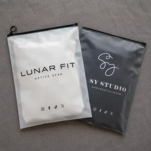 Factory Direct Frosted Hoodie Packaging Bags With Reusable Zip Seal Design For Luxury Boutique Packaging Brand Ready