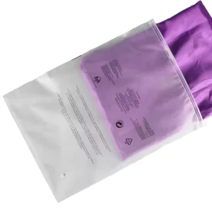 Factory Direct Selling Gravure Printed Custom Logo Waterproof Recyclable Frosted Zipper Plastic Bags for T shirt Shoes