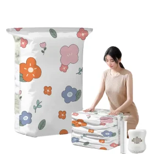 Factory Hot Selling Square Vacuum Storage Bag with Pump Dustproof Cover PA+PE Material Eco Friendly for Space Saving Living Room