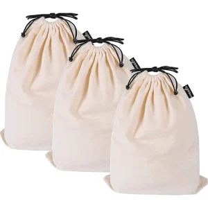 Factory Price Customized National Style Eco friendly Durable Canvas Drawstring Shoe Bags for Shoes Handbags