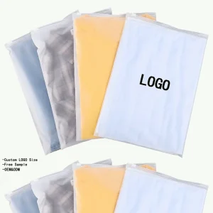 Factory Price Eco Friendly PVC PE Frosted Matte Plastic Packaging Zipper Poly Mailing Bag for Clothing Underwear