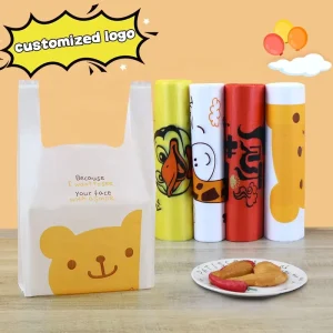 Factory Price Reusable Plastic T Shirt Bags with Recycled Materials Custom Logo OEM Service