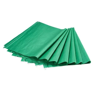 Factory Supply Green Woven Bags with Custom Logo for Agricultural Product Packaging Solutions
