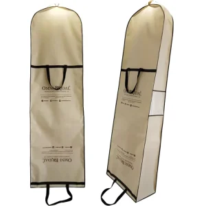 Factory Wedding Dress Bags Reusable PP Nonwoven Cloth Cover Dust Proof Dress Bag Packaging