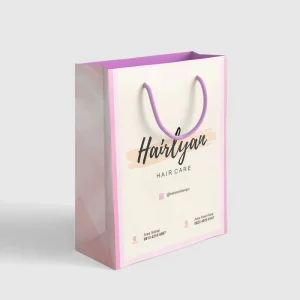 Fashion Shopping Paper Bag Luxury Kraft Paper Bag Ribbon Handle Printed Logo for Gift Wrapping for Clothing Crafts