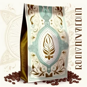 Flour Packing Bag Plastic 8 Side Sealed Flat Bottom Stand Up Pouch with Logo Design 250g 500g 1kg Coffee Bean Bag