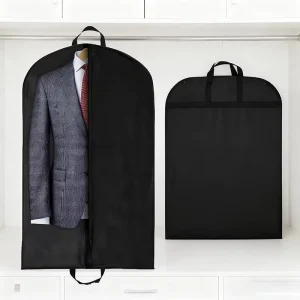Foldable Non-Woven Garment Cover Bag Large Capacity Jacket Coat Dress Suit Organizer Custom Logo Storage