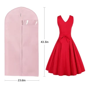 Folding Shipping Small Jacket Customizable Dance Zipper Cloth Custom Logo Pink Garment Bag