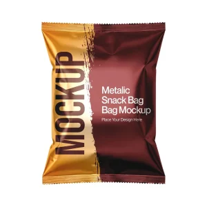 Food Grade Custom Logo Printed Packaging Back Seal Bag of Potato Chips Cookie Cotton Candy Snack Bags