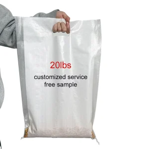 Food Grade PP Woven Bags | Eco Friendly BOPP Laminated Moisture Proof Packaging Bags for Rice, Flour and Grain