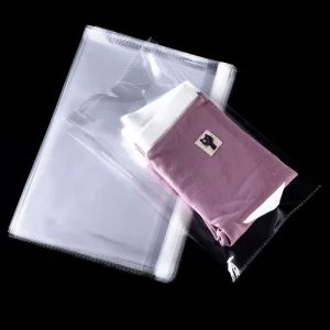 Food Grade Transparent OPP CPP Laminated Plastic Bag With Middle Seal