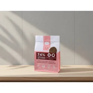Food Grade for Eight Sides Heat Seal Square Bottom Gravure Printed Laminated Bag for Dog & Cat Food Packaging Customizable