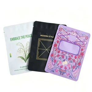 Food Packaging Plastic Bag Custom Printed Flat Bags Suitable for a Wide Range of Product Packaging Needs Versatile Durable