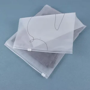 Frosted Eco Friendly CPE Zipper Packing Bags Gravure Printed Logo Clothing Shoes Socks Recyclable Customized Color Size FDX