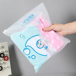 Frosted Plastic Clothes Packaging Zipper Bag Plastic Poly Bag with Slider for Apparel Packaging Eva Garment Package Bag Ziplock
