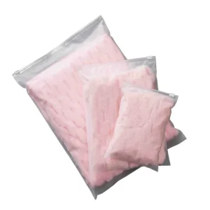 Frosted Zipper Bag Custom Logo Plastic Packaging for Brand Retail T Shirt Clothing