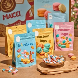 Frozen Stand Square Pouches Sugar Ziplock Custom Plastic Ziplock Pouch Printed Mylar Suger Bags