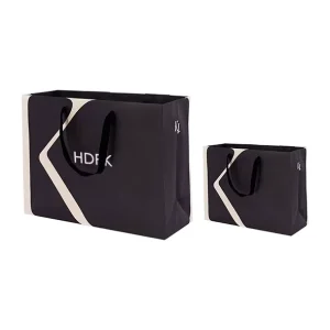 Fully Recyclable Paper Bag With Cotton Handle Strong and Soft to the Touch Carry Their Items With Ease for Gift Shopping