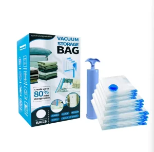 G 20 Pack Vacuum Storage Bags Space Saver for Clothing Bedding Includes 4 Each Sizes Jumbo Small Compression Travel
