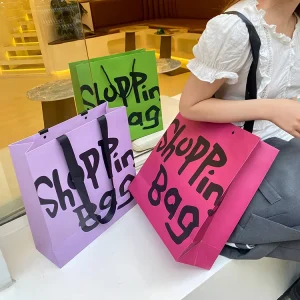 Gift Packaging Printed Personalized Printing Logo Custom Made Paper Bag
