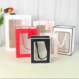 Gift Paper Bag Black and White for Dresses Pink Gift Paper Bag with Your Own Logo for Small Business