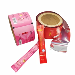 Good Printed Plastic Packaging Lamination Liquid Drink Stick Bag BOPP PET Aluminum CPP PE Probiotic Mouthwash Sealed Film Roll