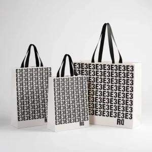 Great Quality Custom Logo Printed ODM Classic Coated Paper Promotion Gift Packaging Portable Shopping Bags