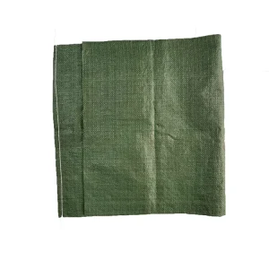 Green PP Woven Mesh Bags for Corn Grain Animal Feed & Sand Packaging Custom Color Logo 5 50kg Capacity
