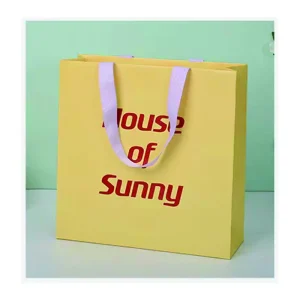 HER AILIN Premium Apparel Packaging Paper Bag Eco Friendly Fashion Packaging Tote Minimalist Clothing Gift Bag