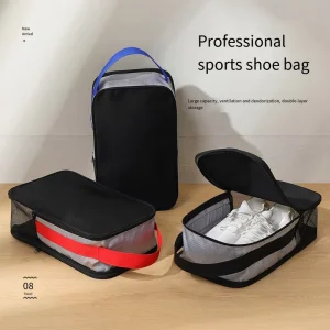 Handheld Double Layer Breathable Shoe Bag Luggage Packaging Shoe Covers for Home Use Moisture Proof Storage Bag