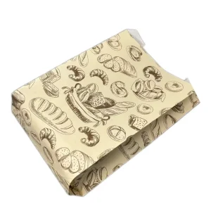 Heavy Duty Clear Opaque Paper Bread Bags Bulk Supply for Freshness Packaging Paper Kraft Bag