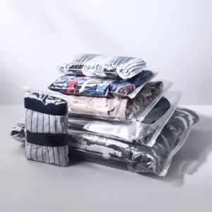 Heavy Duty Clear Plastic Zipper Storage Bags Multi size Waterproof Dustproof Moving Bags for Clothes Bedding & Comforters