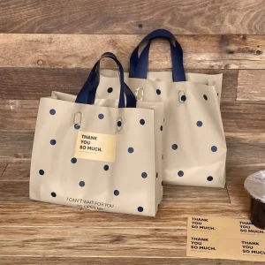 Heavy-Duty Plastic Carrier Bags Versatile Bags for Cosmetics Gifts and Clothing Customisable With Your Logo