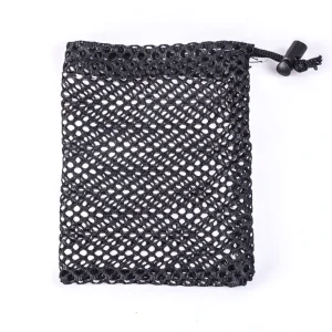 Heavy Duty Sports Golf Bag Storage Lady Vintage Fashion Mesh Drawstring Sack Custom Logo Custom Size Black Summer Widely Use