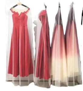 High-Density Yarn Wedding Dress Bag Long Bridal Dress Garment Bag for Wedding Parties Dirt Resistant for Storage and Packing