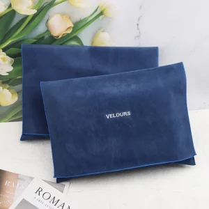 High End Envelope Flap Suede Velvet Handbag Gift Packaging Bag Foldable Velvet Women Clothes Storage Dust Envelope Bags