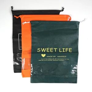 High Quality Custom Waterproof Dust Proof Shoes Bag Non Woven Drawstring Bag Cover Bag for Shoe