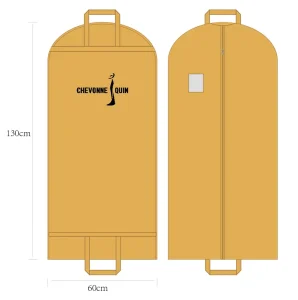 High Quality Foldable Non Woven Eco friendly Dress Men Suits Garment Bags Dust Proof Storage Custom Logo Zipper