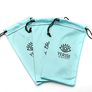 High Quality Glasses Pouch Custom Logo Drawstring Jewelry Pouch