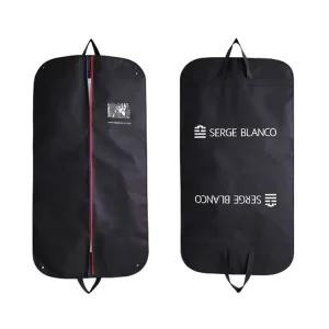 High Quality Luxury Personalised Zip Lock Bag for Bridal Gown Non Woven Foldable Garment Cover for Wedding Long Dress Storage