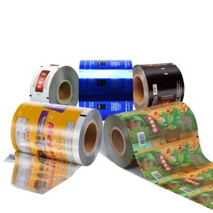 High Quality PE Toilet Paper Roll Tissue Packaging Bag Custom Printed Food Grade for Use Chocolate Milk Cookie Olive Oil