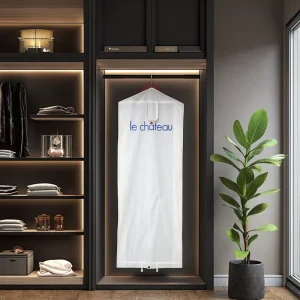 High Quality PEVA Bride Wedding Dress Garment Bag Custom Logo Side Gusset Foldable Zipper for High Visibility Weddings Special