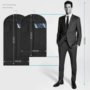 High Quality Premium Eco Friendly Non Woven Fabric Reusable Luxury Garment Bag Moisture Proof Non Woven Suit Wedding Bag