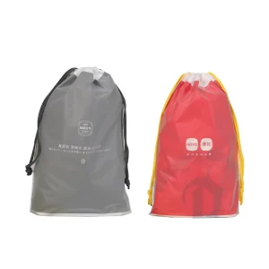 High Quality Waterproof Custom Clothes Shoes Towel Travel Storage Plastic Packaging Recyclable Drawstring Bags